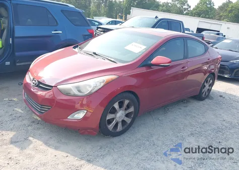 2011 Hyundai Elantra Limited (Ulsan Plant) from USA, damaged, VIN KMHDH4AE2BU168855